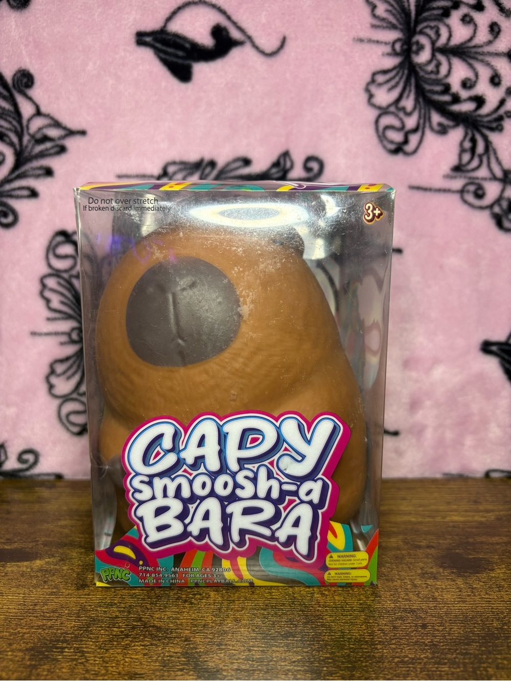 Smoosh-A-Bara Brown Squishy Toy — Soft Sensory Fidget